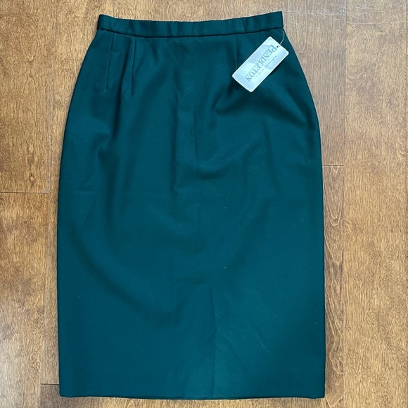 New Pendleton USA Wool Dark Green Skirt 4 P - Picture 13 of 16